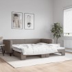 Sofá cama nido tela gris taupe 100x200 cm