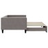 Sofá cama nido tela gris taupe 100x200