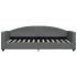 Sofá cama nido tela gris oscuro 90x200