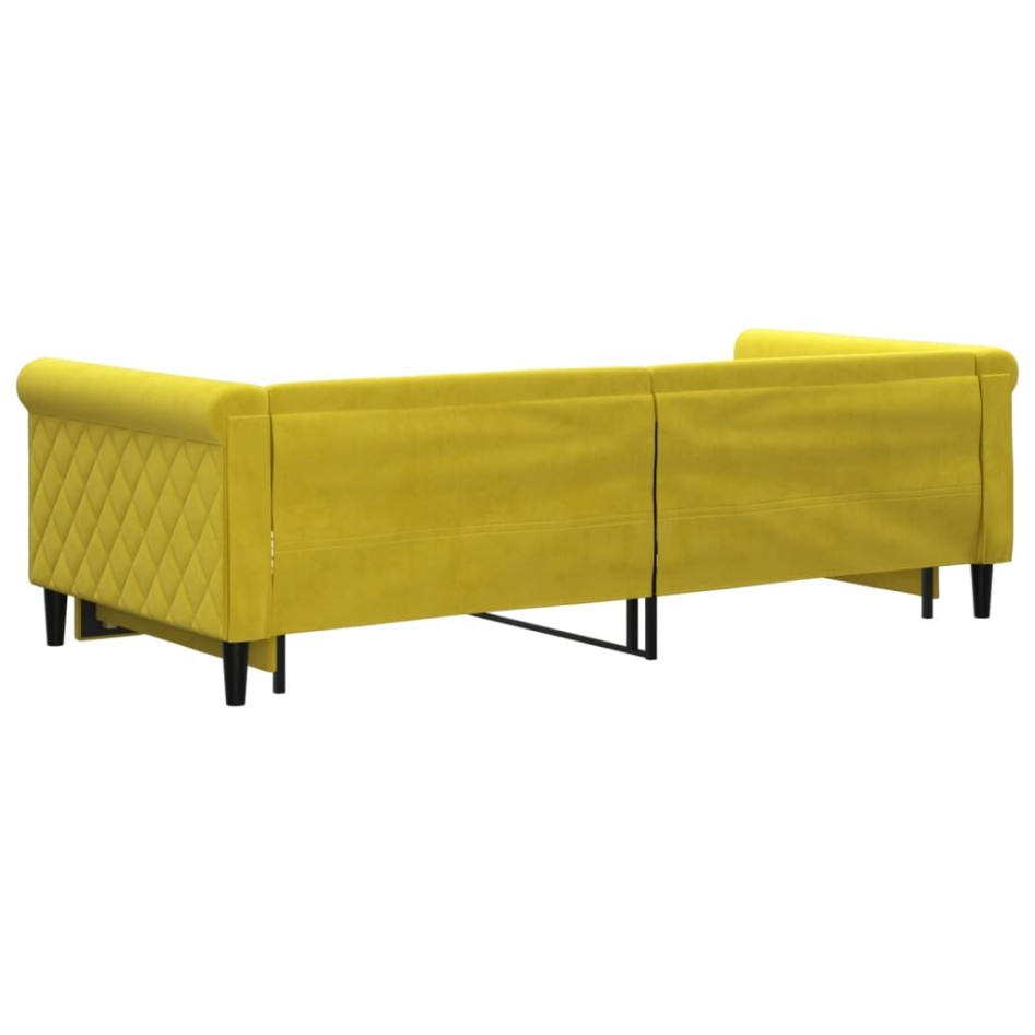 Sofá cama nido terciopelo amarillo 90x200