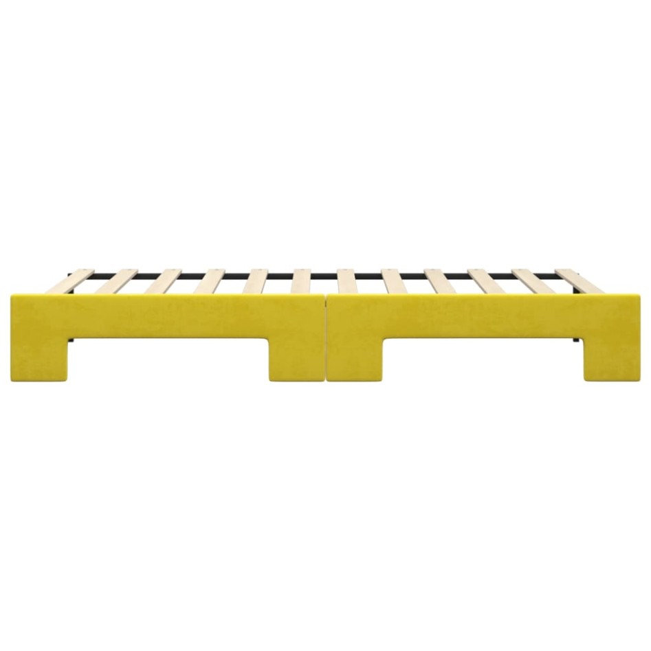 Sofá cama nido terciopelo amarillo 90x200