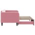 Sofá cama nido terciopelo rosa 90x200