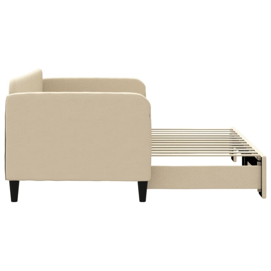 Sofá cama nido tela crema 80x200