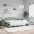 Sofá cama nido terciopelo gris claro 90x200