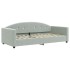 Sofá cama nido terciopelo gris claro 90x200