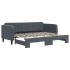 Sofá cama nido terciopelo gris oscuro 90x200