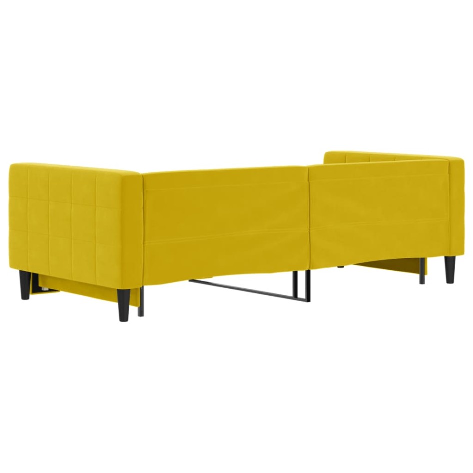 Sofá cama nido terciopelo amarillo 90x200