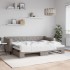 Sofá cama nido tela gris taupe 80x200