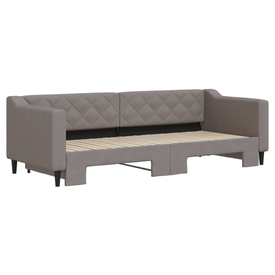 Sofá cama nido tela gris taupe 80x200