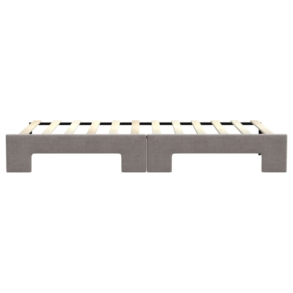 Sofá cama nido tela gris taupe 80x200