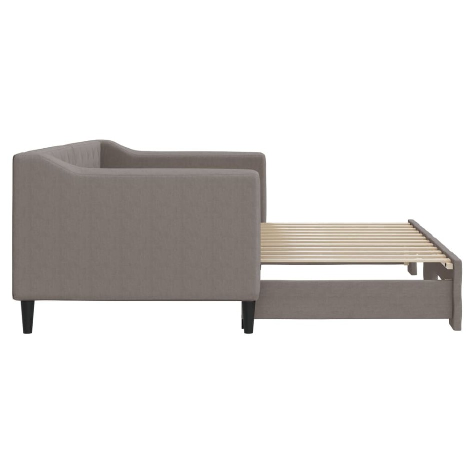 Sofá cama nido tela gris taupe 80x200