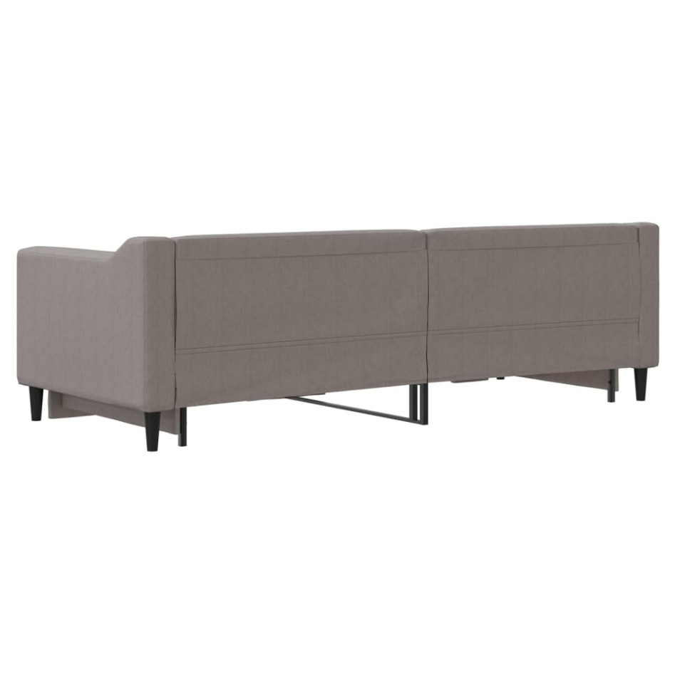 Sofá cama nido tela gris taupe 80x200