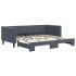Sofá cama nido terciopelo gris oscuro 90x190