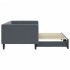 Sofá cama nido terciopelo gris oscuro 90x190