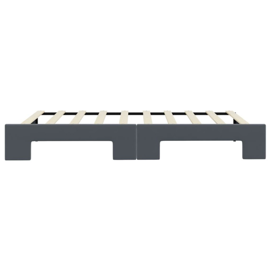 Sofá cama nido terciopelo gris oscuro 90x190