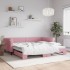 Sofá cama nido terciopelo rosa 100x200