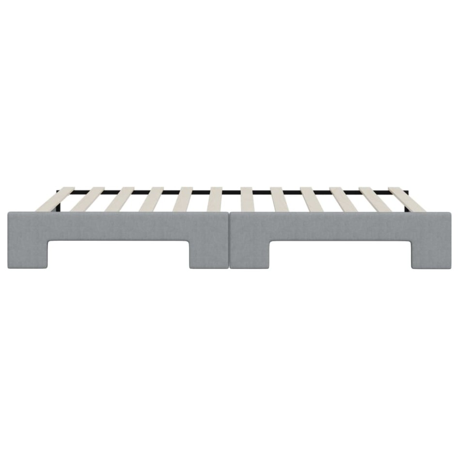 Sofá cama nido tela gris claro 80x200