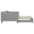 Sofá cama nido tela gris claro 90x200