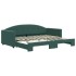Sofá cama nido terciopelo verde oscuro 90x200