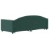 Sofá cama nido terciopelo verde oscuro 90x200