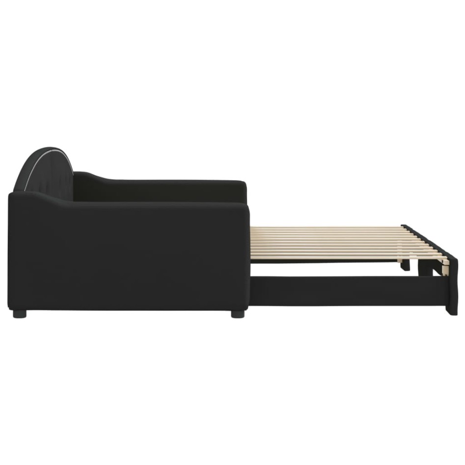 Sofá cama nido tela negro 100x200