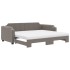 Sofá cama nido con colchón tela taupe 80x200