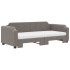 Sofá cama nido con colchón tela taupe 80x200
