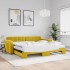 Sofá cama nido con colchón terciopelo amarillo 100x200