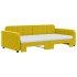 Sofá cama nido con colchón terciopelo amarillo 100x200