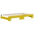 Sofá cama nido con colchón terciopelo amarillo 100x200
