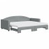 Sofá cama nido con colchón tela gris claro 90x200