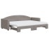 Sofá cama nido con colchón tela gris taupe 80x200