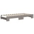 Sofá cama nido con colchón tela gris taupe 80x200
