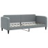 Sofá cama nido con colchón tela gris claro 80x200