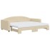 Sofá cama nido con colchón tela crema 90x200