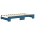 Sofá cama nido con colchón terciopelo azul 90x200
