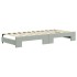 Sofá cama nido con colchón terciopelo gris claro 80x200