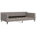 Sofá cama nido con cajones tela gris taupe 100x200