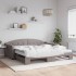 Sofá cama nido con colchón tela gris taupe 100x200