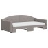 Sofá cama nido con colchón tela gris taupe 100x200