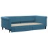 Sofá cama nido con cajones terciopelo azul 90x200