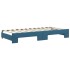 Sofá cama nido con cajones terciopelo azul 90x200