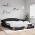 Sofá cama nido con cajones tela negro 100x200
