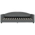 Sofá cama nido con cajones tela gris oscuro 90x200