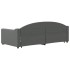 Sofá cama nido con cajones tela gris oscuro 90x190