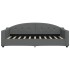 Sofá cama nido con cajones tela gris oscuro 90x190