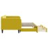 Sofá cama nido con cajones terciopelo amarillo 90x200