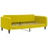 Sofá cama nido con cajones terciopelo amarillo 90x200