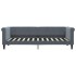 Sofá cama nido con cajones terciopelo gris oscuro 80x200