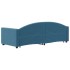 Sofá cama nido con cajones terciopelo azul 80x200